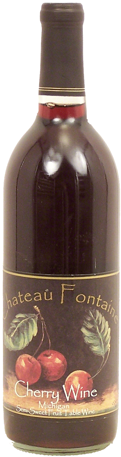 Chateau Fontaine&nbsp;&nbsp;cherry wine of Michigan, semi-sweet fruit table wine Full-Size Picture